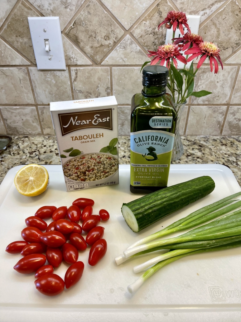 Ingredients for Tabouleh Salad