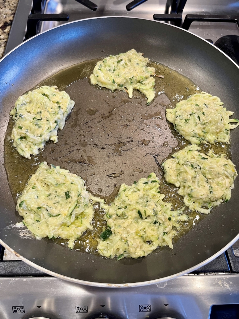 Frying fritters